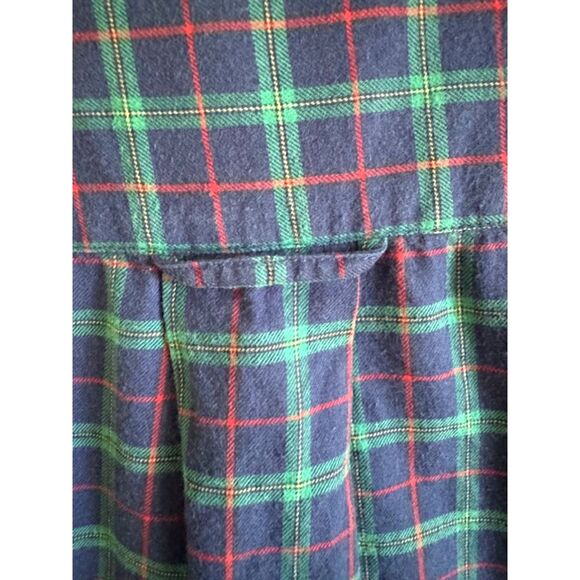 ORVIS Mens LS Button Down Shirt SZ L Blue-Green-Red Plaid Cotton & Wool Outdoors - Picture 7 of 11